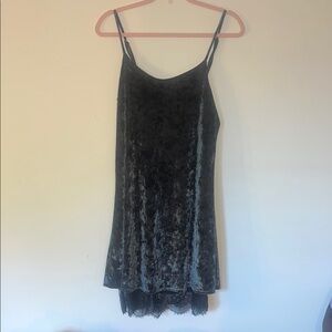 Chris & Carol Black Velvet Dress